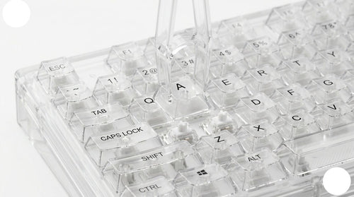 AuraDesk X71 Crystal Edition – Teclado Mecánico Premium 70% Transparente